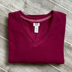 G.H.Bass & Co. V-Neck Fleece Pullover S